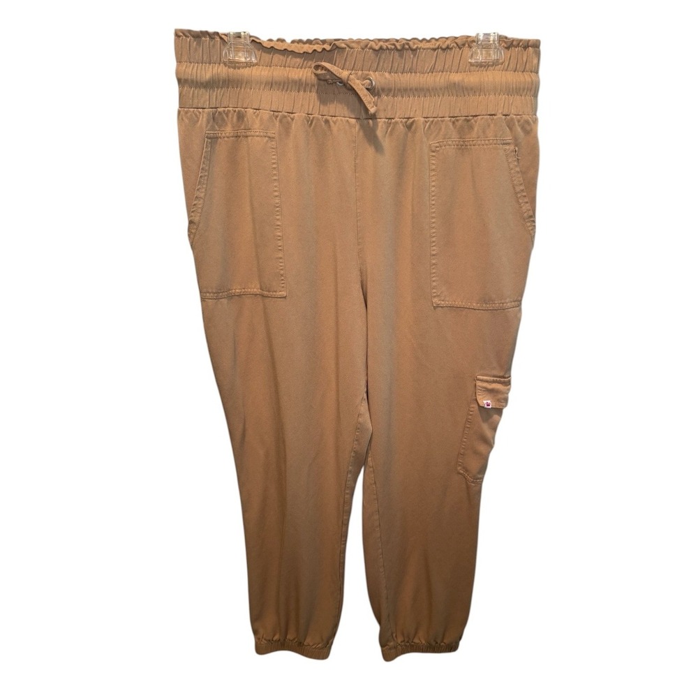 Juicy by Juicy Couture Womens Tan Jogger Cargo Paperbag Waist Pants XXL